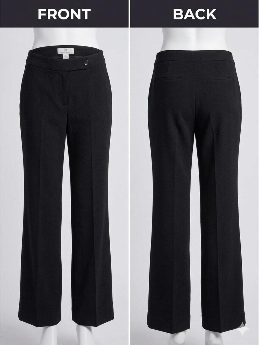Calvin Klein Dress Pants Womens Bootcut Sz 10 Black Career 22-5 🧵